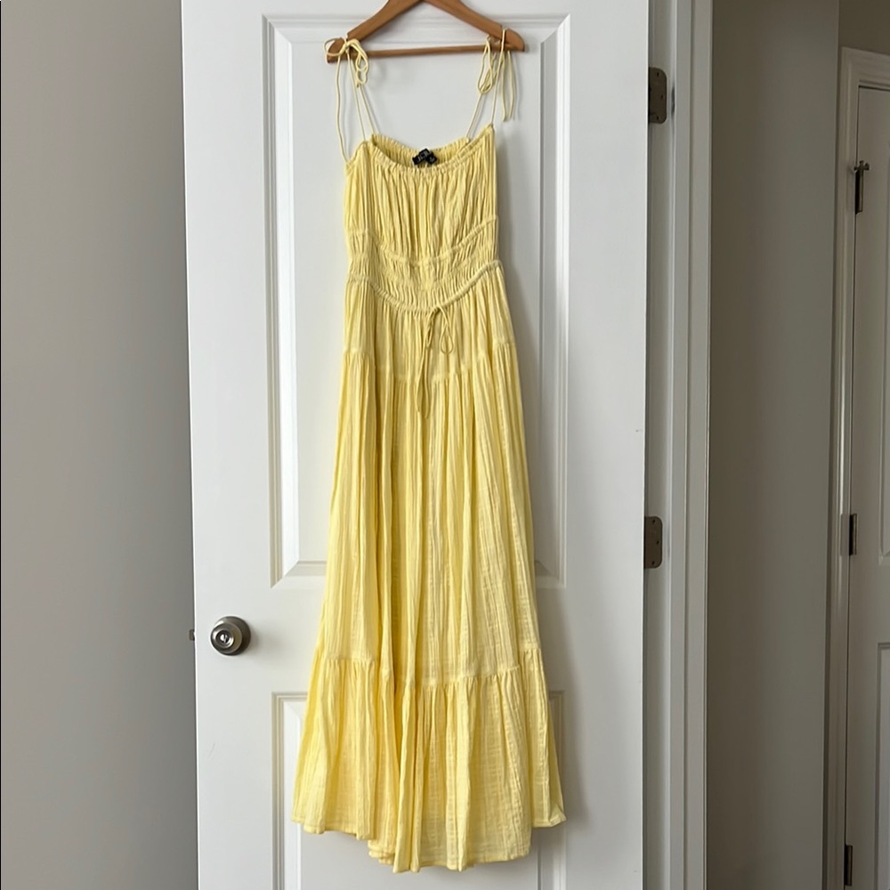J. Crew Light Yellow Maxi Dress